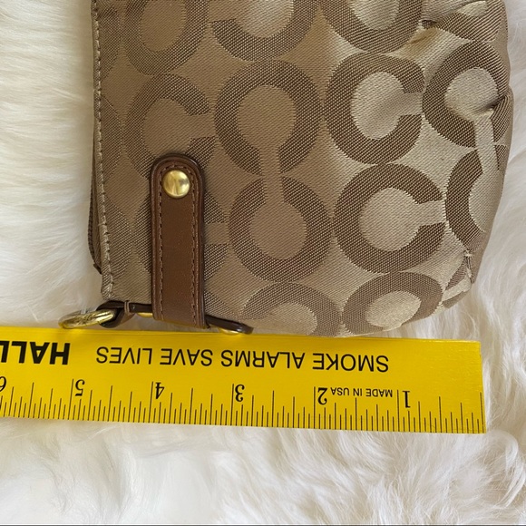 COACH Tan Logo Wristlet - Picture 5 of 9